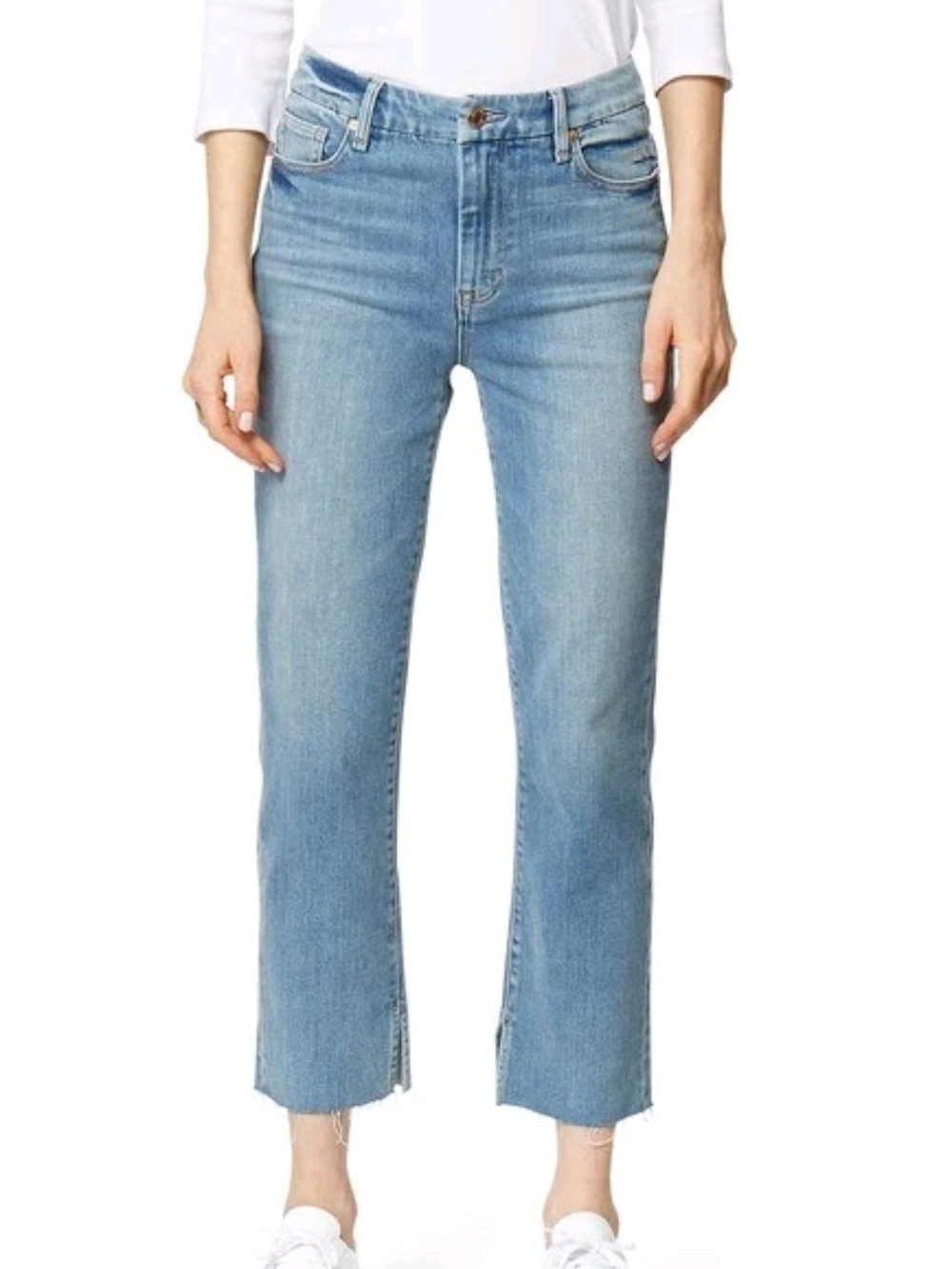Habitual Light Blue High-Rise Straight Crop Jeans - Women's Size 27